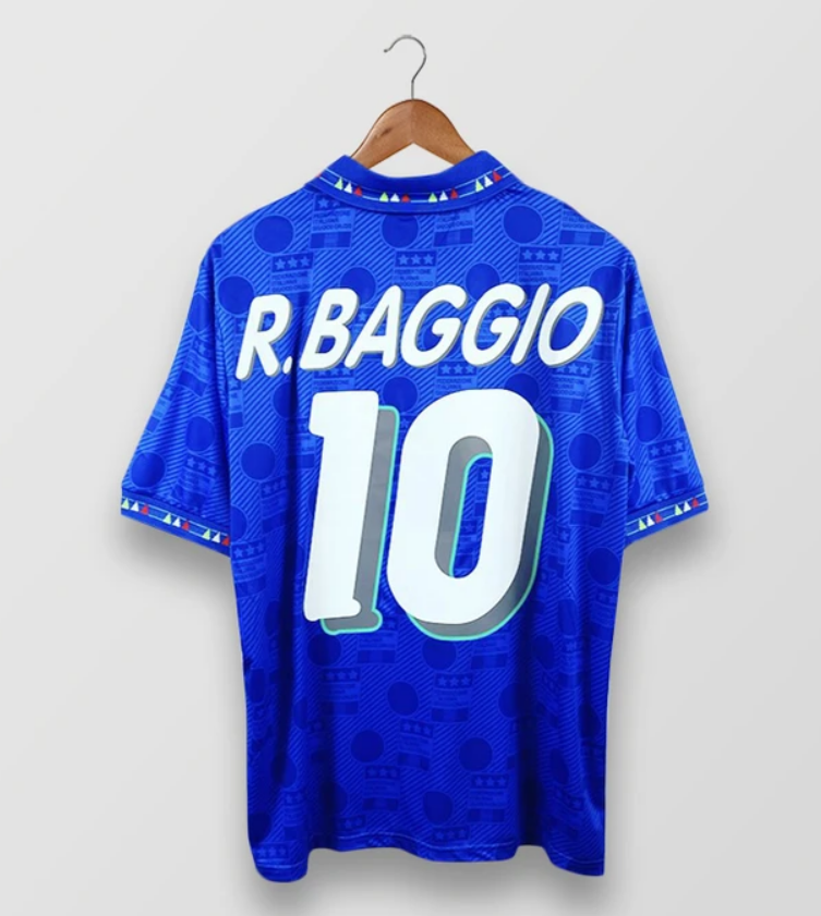 1994 Italy Retro Home Kit Soccer Jersey R.BAGGIO #10